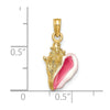 Gold Polished Sea Shell Pendants