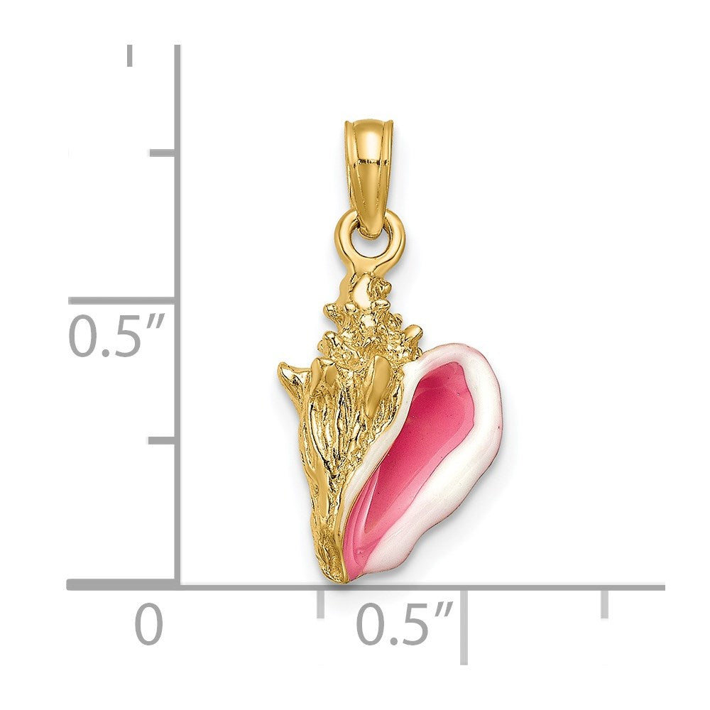 Gold Polished Sea Shell Pendants