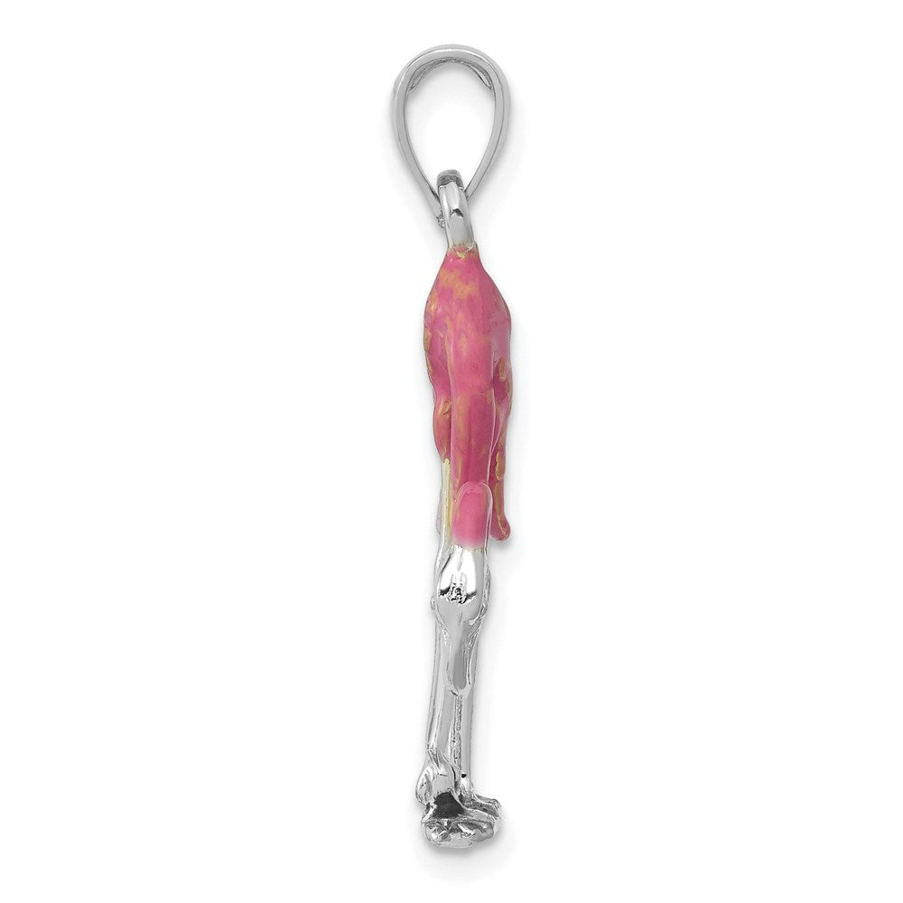 Gold Polished Flamingo Pendants