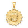 Gold Polished Flower Pendants