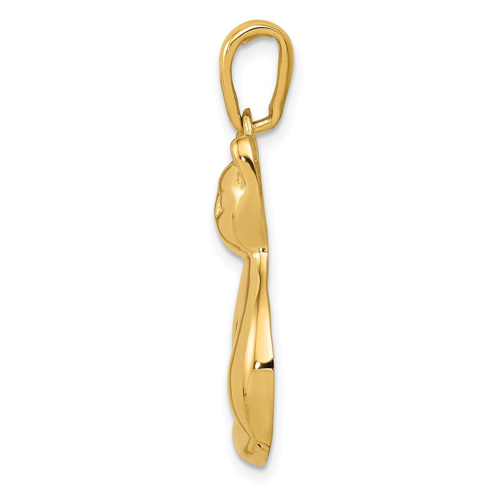 Gold Polished Cat Pendants