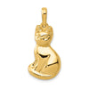 Gold Polished Cat Pendants