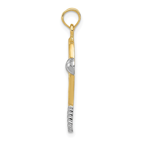 Gold Polished Tennis Pendants