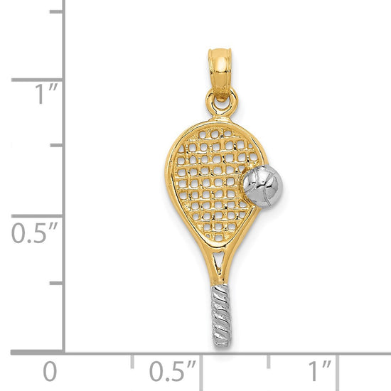 Gold Polished Tennis Pendants
