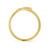 Gold Polished Heart Toe Rings