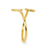 Gold Polished Heart Toe Rings