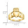 Gold Polished Claddagh Rings