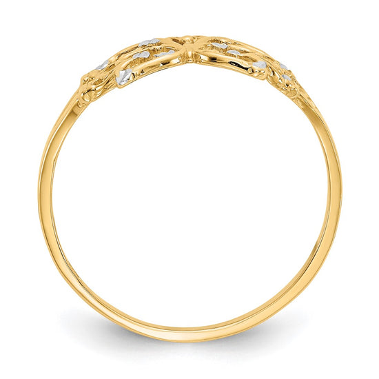 Gold Polished Butterfly Rings