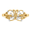 Gold Polished Butterfly Rings
