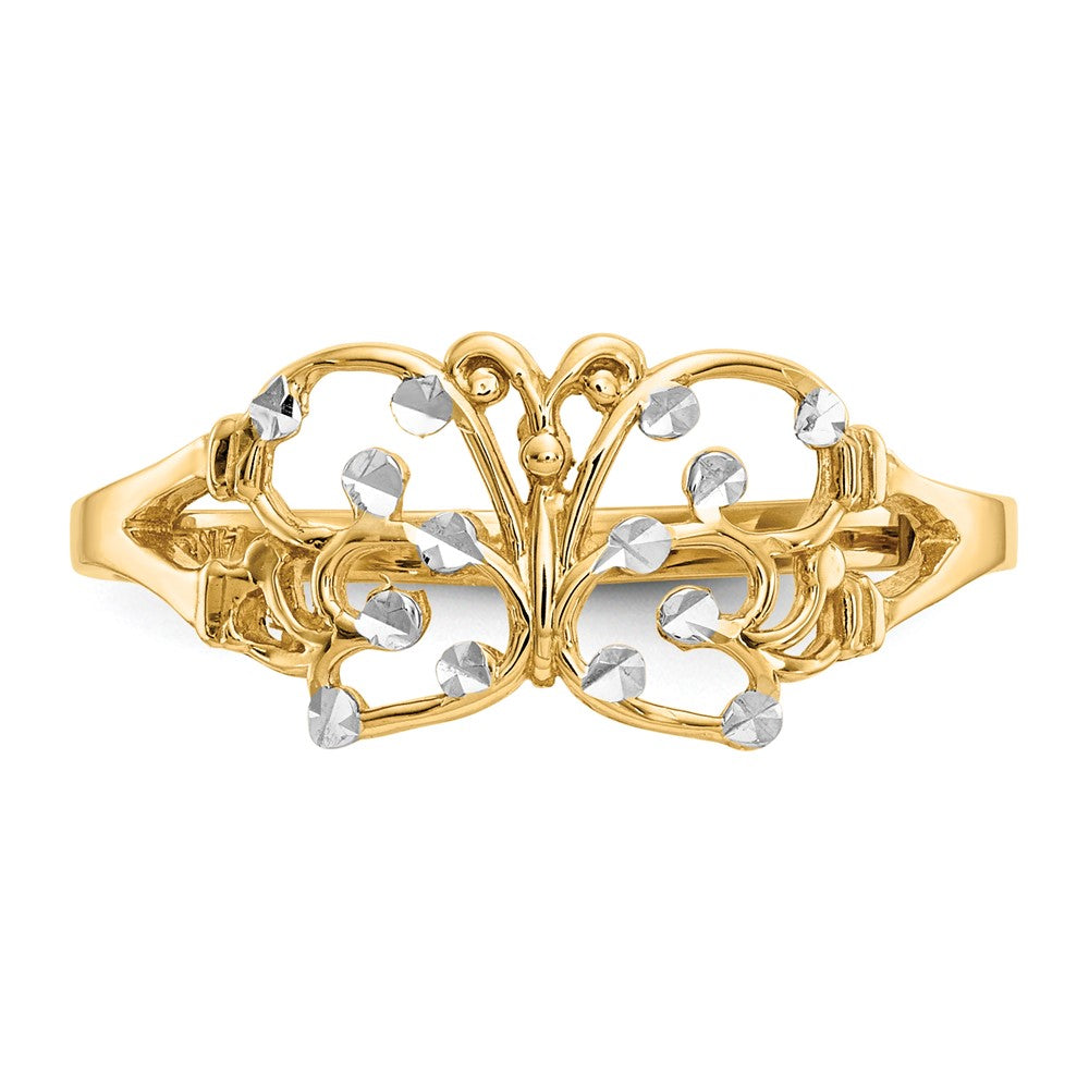 Gold Polished Butterfly Rings