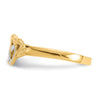 Gold Two-Tone Polished Heart Rings
