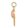 Gold Polished Basketball Pendants