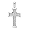 14k White Gold Center -X- Latin Cross Pendant