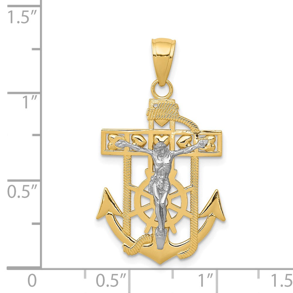 Gold Mariner Crucifix Pendants