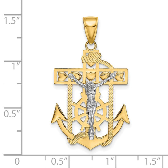Gold Mariner Crucifix Pendants