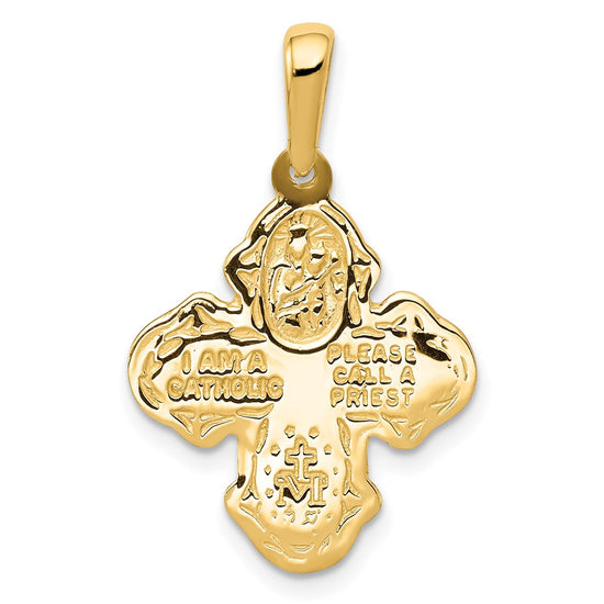 Gold Four Way Medal Pendants
