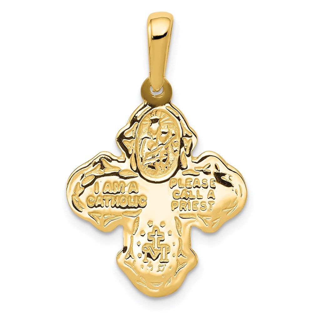 Gold Four Way Medal Pendants