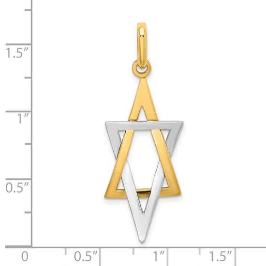 Gold Star of David Pendants