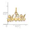 14k MOM Charm