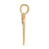 14k Two-tone with White Rhodium MOM with Butterfly Heart Pendant