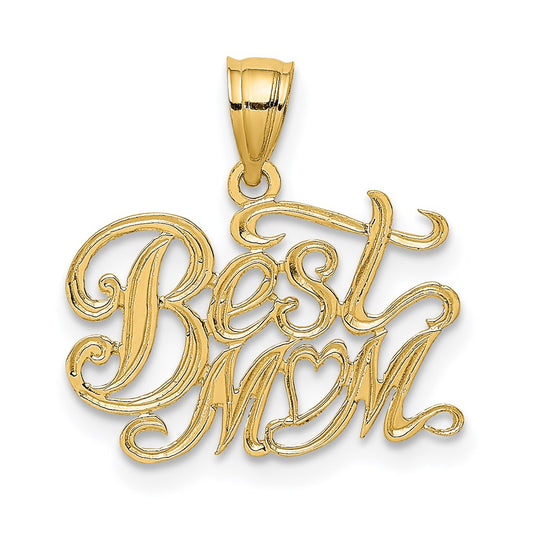 Gold Polished Mom Pendants