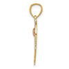 14k Two-tone with White Rhodium #1 GRANDMA Heart Pendant
