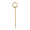 14k DADDYS GIRL Heart with Banner Pendant