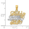 14k and White Rhodium DADDYS LITTLE GIRL Pendant