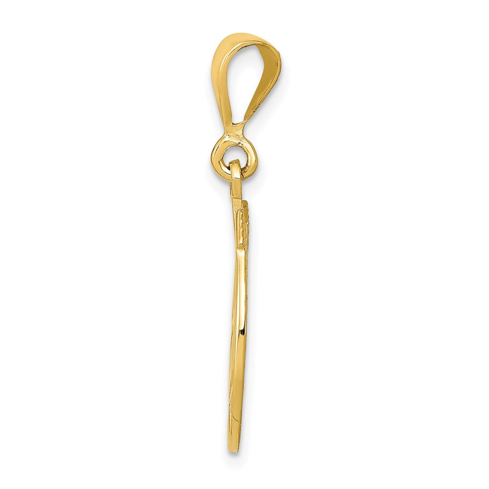 Gold Polished Horseshoe Pendants