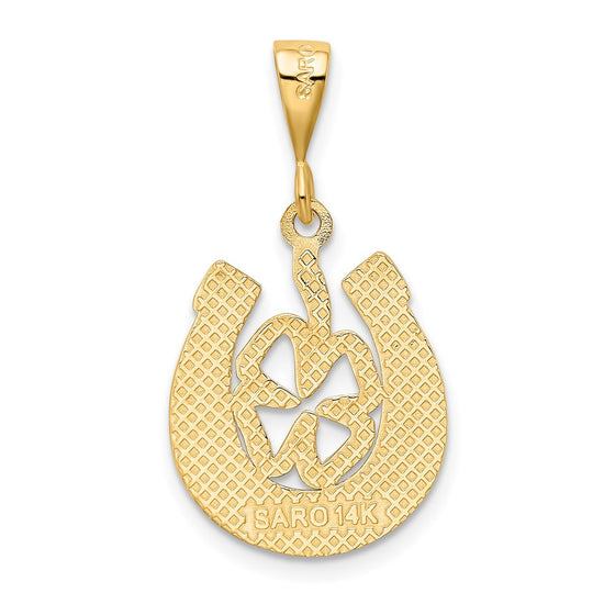 Gold Polished Horseshoe Pendants
