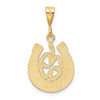 Gold Polished Horseshoe Pendants