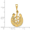 Gold Polished Horseshoe Pendants