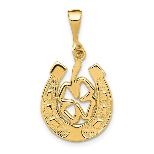 Gold Polished Horseshoe Pendants