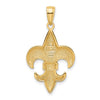 Gold Polished Flue de lis Pendants