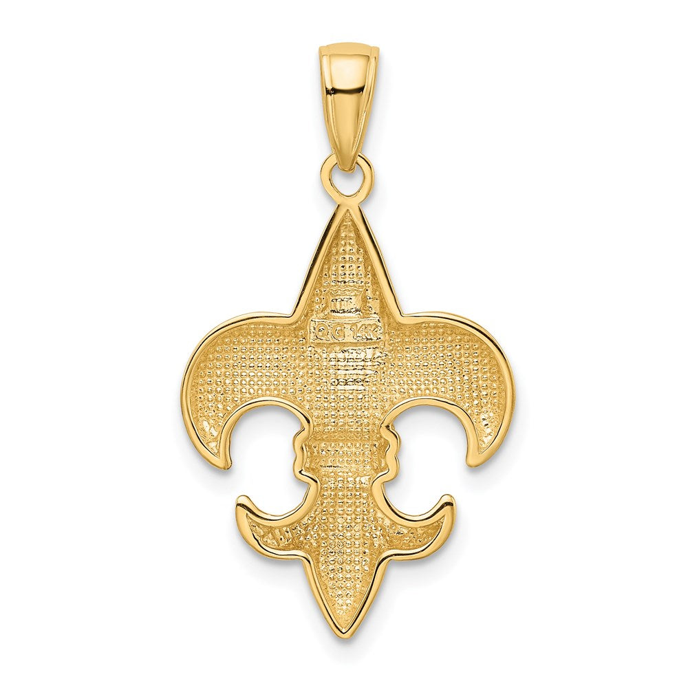 Gold Polished Flue de lis Pendants