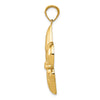 Gold Polished Flue de lis Pendants