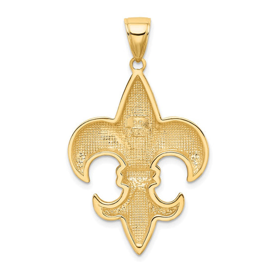 Gold Polished Flue de lis Pendants