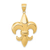 Gold Polished Flue de lis Pendants