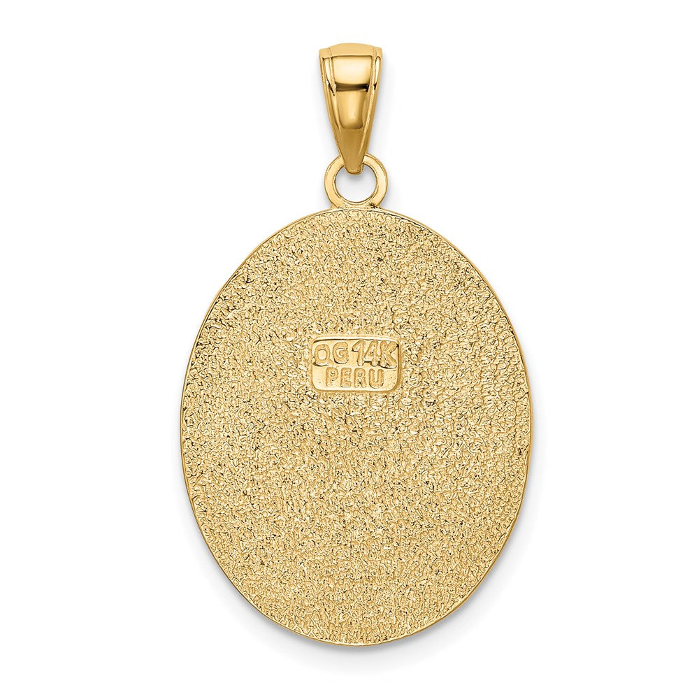 Gold Polished Flue de lis Pendants