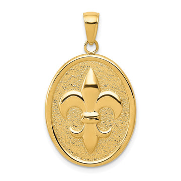 Gold Polished Flue de lis Pendants