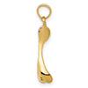 14k Wishbone Pendant