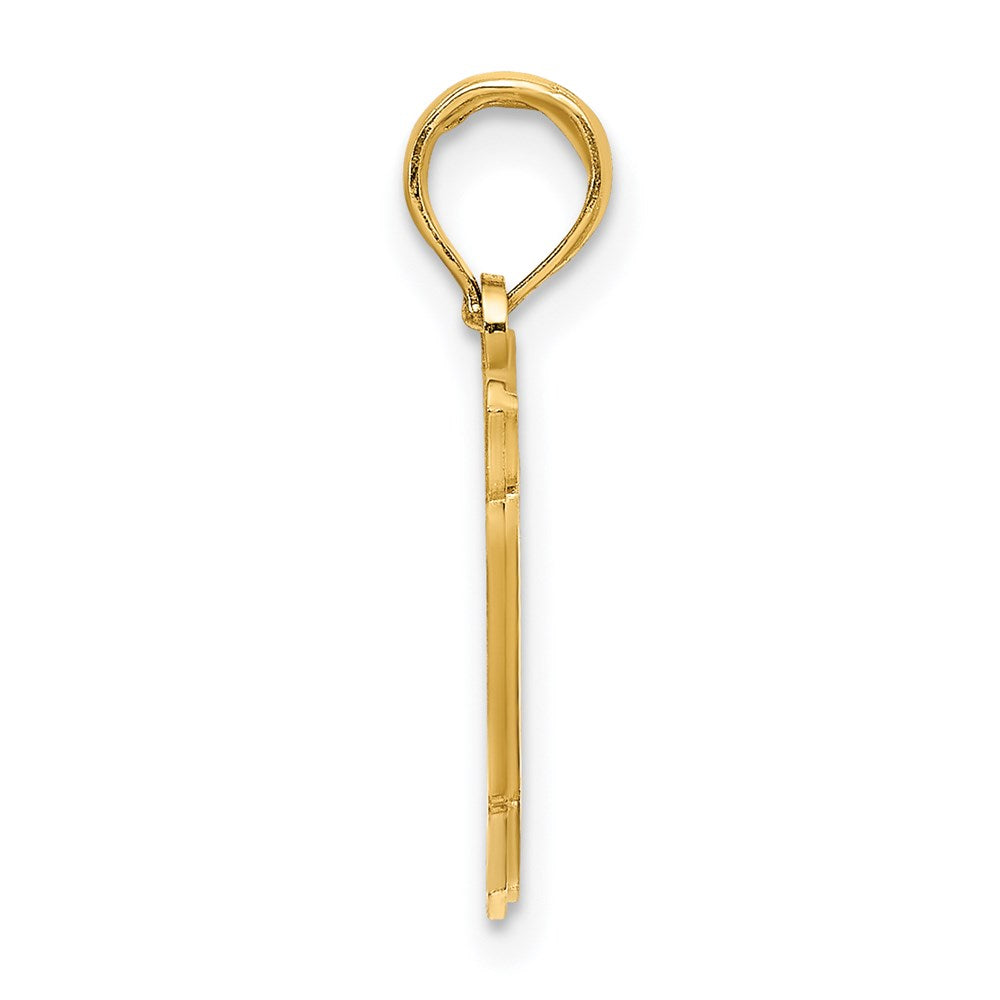 14k NANTUCKET Map Charm