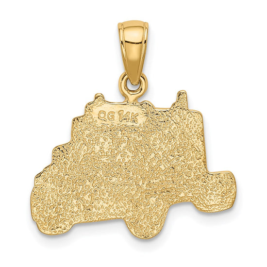 Gold Polished Travel Pendants