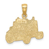 Gold Polished Travel Pendants