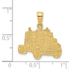 Gold Polished Travel Pendants