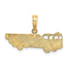 14k Fire Truck Charm