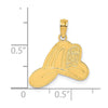 14k FIRE DEPT Helmet Charm