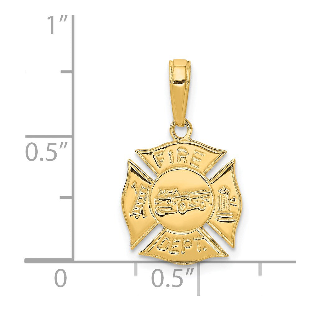Gold Polished First Responder Pendants