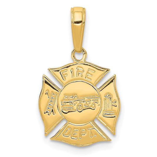 Gold Polished First Responder Pendants