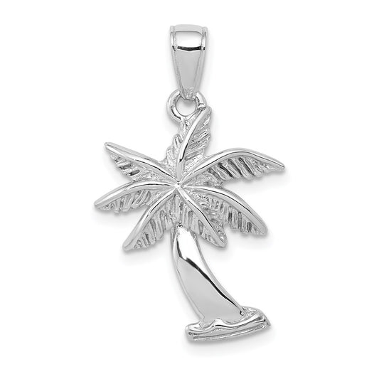 Gold Polished Palm Tree Pendants